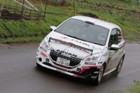 【全日本ラリー 第5戦】プジョー 208 GTi、初日クラス2位もコースオフでリタイヤ 画像