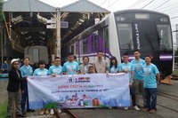 バンコク・パープルライン向け車両を日本の工場で見学…タイの鉄道経営陣など 画像
