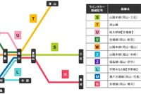 JR西日本、岡山・福山エリアに路線番号など設定…吉備線は「桃太郎」に 画像