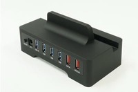 スマホとタブレットを同時に急速充電できるUSB3.0ハブ 画像