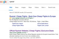 ライアンエアー、オンライン広告の透明性とユーザー利益の保護でGoogleに訴え 画像
