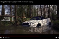 レンジローバー イヴォーク に コンバーチブル 開発中、オープンカーで渡河テスト［動画］ 画像