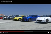 レクサス RC F や新型 ロードスター など、世界の10台が熱い加速競争［動画］ 画像