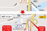 第三京浜道路・港北IC出口が位置変更 画像