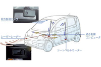 【ダイハツ ムーヴ 新型発表】世界初! レーザーとカメラを併用 画像