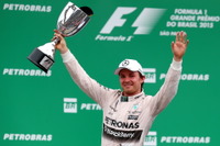 【F1 ブラジルGP】ロズベルグ今季5勝目、ハミルトンとのチームメイト対決を制する 画像