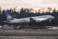 コパ航空、B737-800特別塗装機を受領…機材数100機に 画像