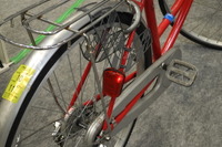 【産業交流展15】自転車が倒れると防犯ブザーが鳴るテールライト…小林鋲螺 画像