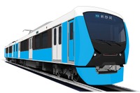 静岡鉄道、「虹の七色」新型車の第1弾は水色に…富士山をイメージ 画像