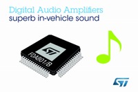 ST、車載カーオーディオ用D級アンプ発表…音質向上とシステム設計簡略化を実現 画像