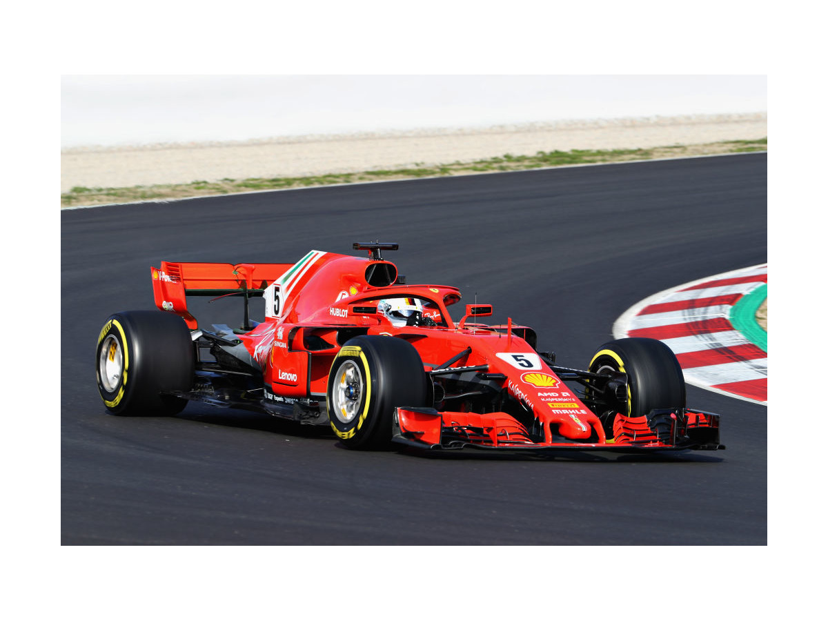 F1 バルセロナテスト前期 2日目 フェラーリのベッテルがトップ ホンダも順調に周回 1枚目の写真 画像 レスポンス Response Jp