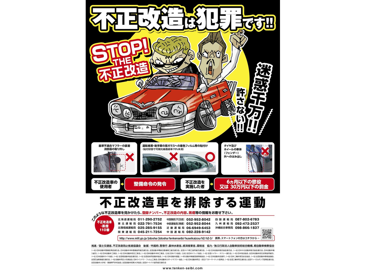 違法マフラーの取り締まりを強化 6月は 不正改造車を排除する月間 1枚目の写真 画像 レスポンス Response Jp