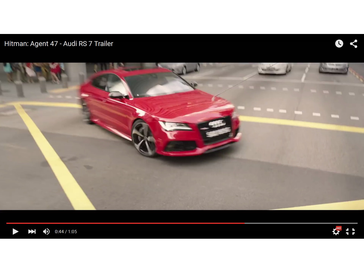 アウディ Rs7 が大暴れ 映画 Hitman Agent 47 動画 レスポンス Response Jp