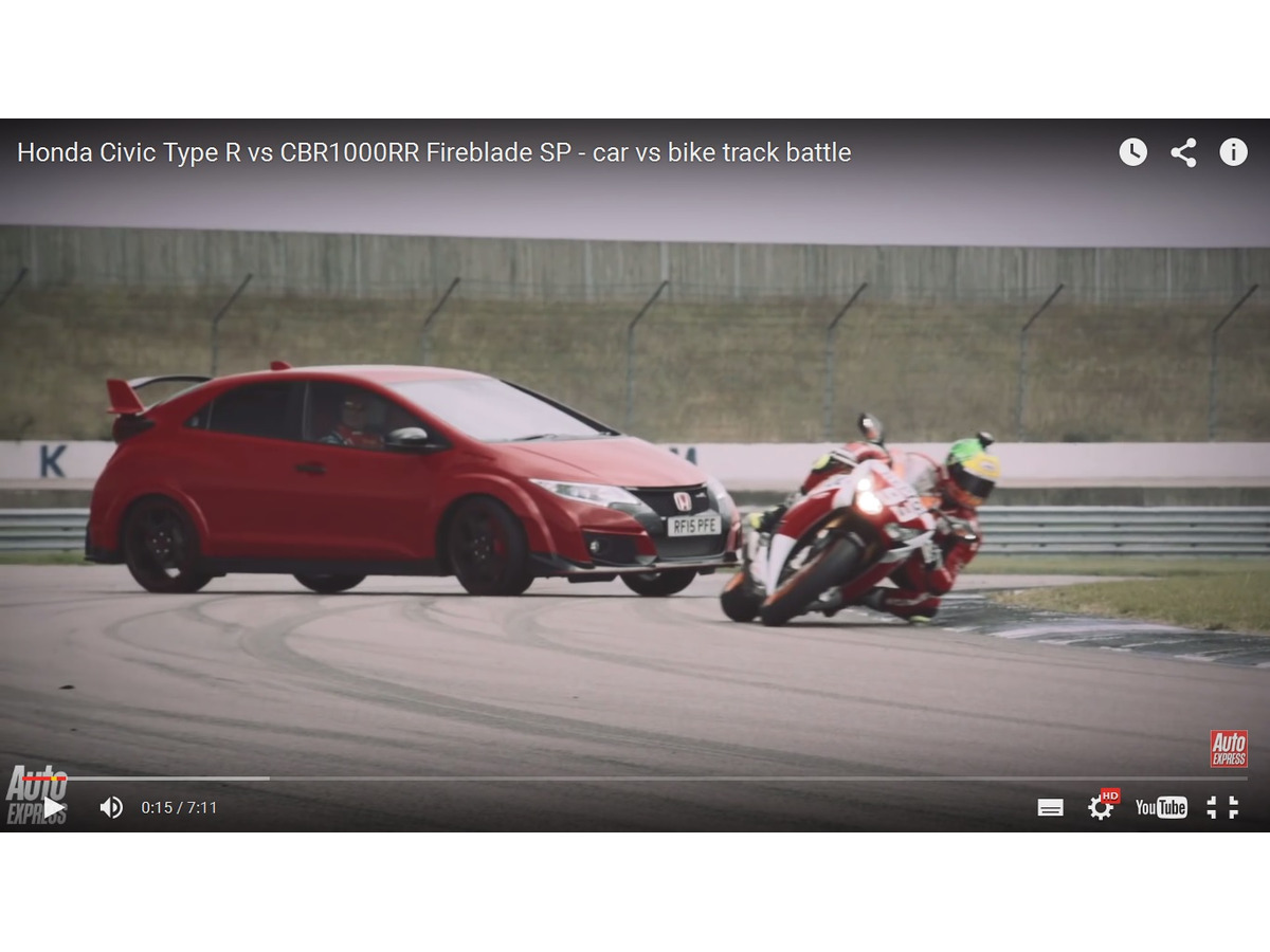 シビック タイプr 新型 ホンダの高性能バイクと対決 動画 レスポンス Response Jp
