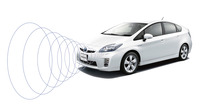 プリウスの車両接近通報装置はモーター音のような音で歩行者に接近を知らせる
