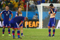 2014年ブラジル大会での日本代表。(c) Getty Images