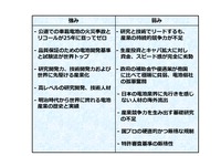 図6 日本の電池産業の強みと弱み