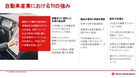 自動車産業におけるTIの強み