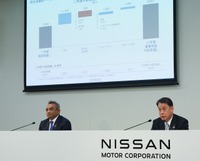 アシュワニ・グプタCOO(左)と内田誠社長兼CEO(右)