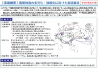 国際物流の多元化・強靱化に向けた実証輸送事業の概要