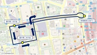 自動運転バスのコース