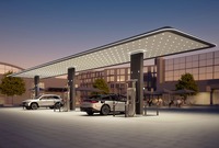 メルセデスベンツの急速充電ステーション