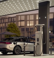 メルセデスベンツの急速充電ステーション