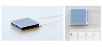 開発したFAST材からなる熱電発電モジュール