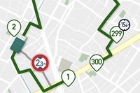 配達地点が左側にくるようにする「横付け検索」や車高・車幅の考慮、配達地点での滞在時間の考慮などのルート検索条件も設定可能