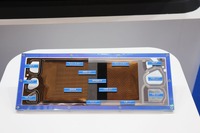 FCスタックのセパレータ。細かい凹凸の間を水素が通る