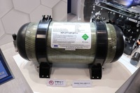 東京R&Dの実証実験FCEVバスに搭載された水素タンク