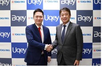 TANAAKKの田中社長（左）と東海理化の二之夕社長
