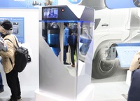FC EXPO 2023のにて展示された、トヨタ水素貯蔵モジュール(コンセプト)「TC10」