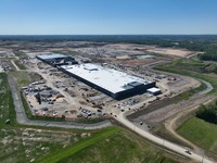 米ノースカロライナ、グリーンズボロランドルフで建設中のトヨタ工場(5月15日)