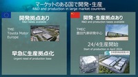 マーケットのある国での開発・生産をおこなう