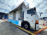 22年12月のタイ25時間耐久レースにも大掛かりな水素充填設備が用意された