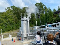 大林組の地熱発電を利用したグリーン水素の実証プラント(大分県玖珠郡九重町)。21年7月のS耐オートポリス戦ではここで製造した水素が供給された