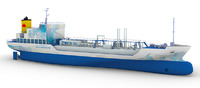 水素燃料エンジン対応電気推進船イメージ