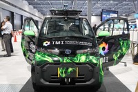 TMIが出展した、ティアフォーの「Autoware」搭載のC-Pod