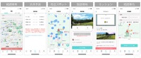 「スイスイ旅」アプリ操作画面（イメージ）