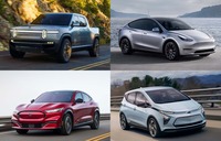リヴィアン R1T、テスラ モデルY、シボレー ボルトEV、フォード マスタング マッハE