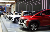 ヒョンデのMPV『スターゲイザー』。インドネシアで昨年夏に発表して以来、大ヒットとなっている。