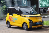 ジャカルタ市内では「エアEV」をPR活動に活用する例も多いという