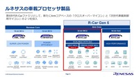 ルネサスArmコアベースの「クロスオーバーマイコン」と「次世代車載制御用マイコン」を投入する