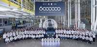 BYDの中国工場からラインオフした600万台目の新エネルギー車