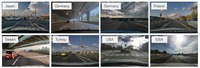 1回目の実証実験を通じて世界8地域で収集された映像データ(ティアフォー製C1カメラを使用)