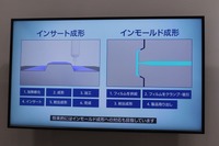 将来的にはインモールド成形と塗装をひとつの工程にできる