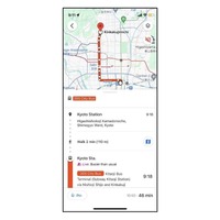 京都市バスのリアルタイム位置情報がGoogleマップに掲載 (c) Google
