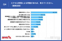 エクセル管理による問題