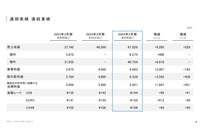 通期実績・連結業績